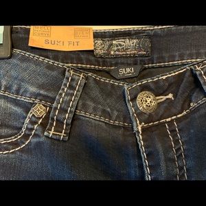 NEW Silver Skinny Jeans for Women -SUKI size 14/31